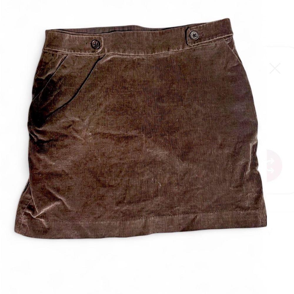 🤎 Banana Republic brown Corduroy Mini‎ Skirt – Size 6